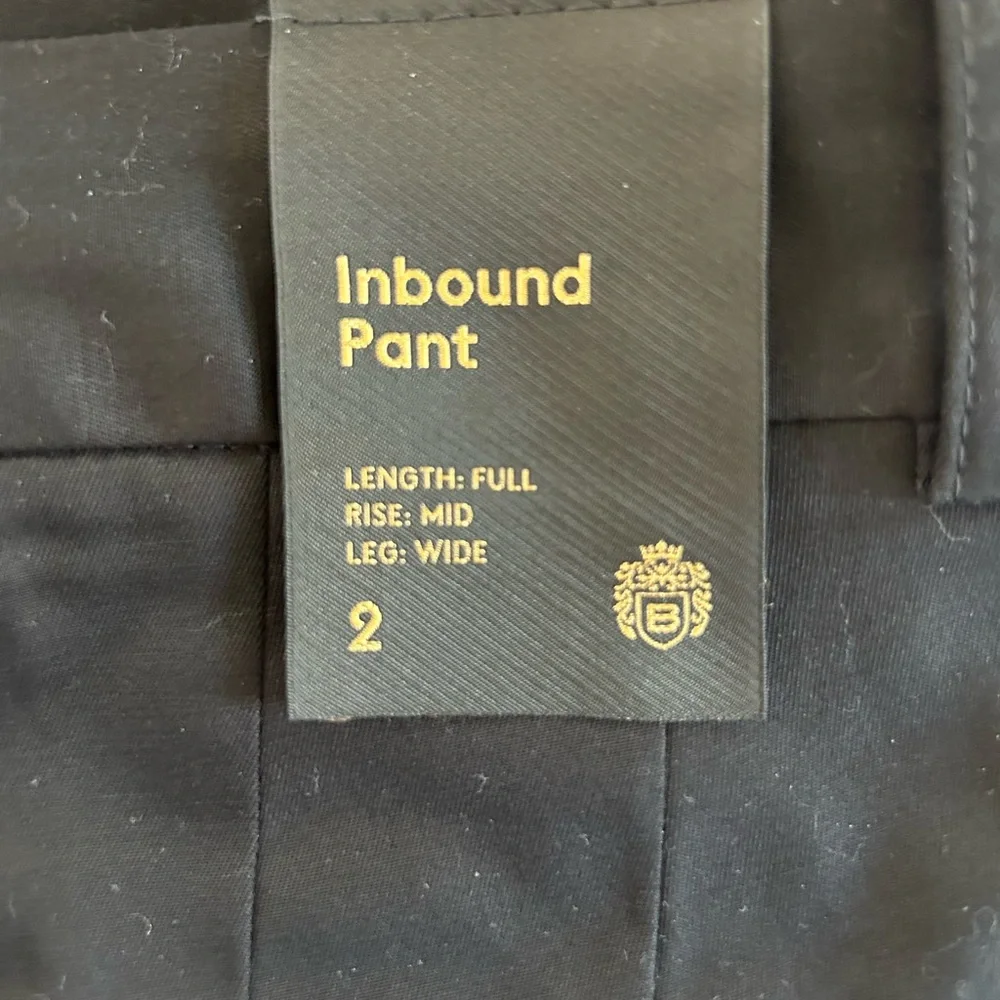 NWT Aritzia Babaton Inbound pleated front Wide Leg mid rise pants size 2 - Picture 12 of 12